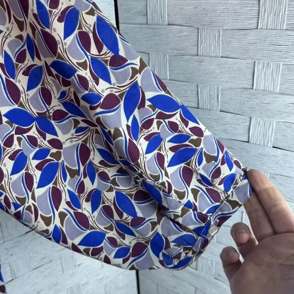 NYDJ pleaded back blouse, bell sleeve feminine evening wear office plus size - Picture 3 of 11